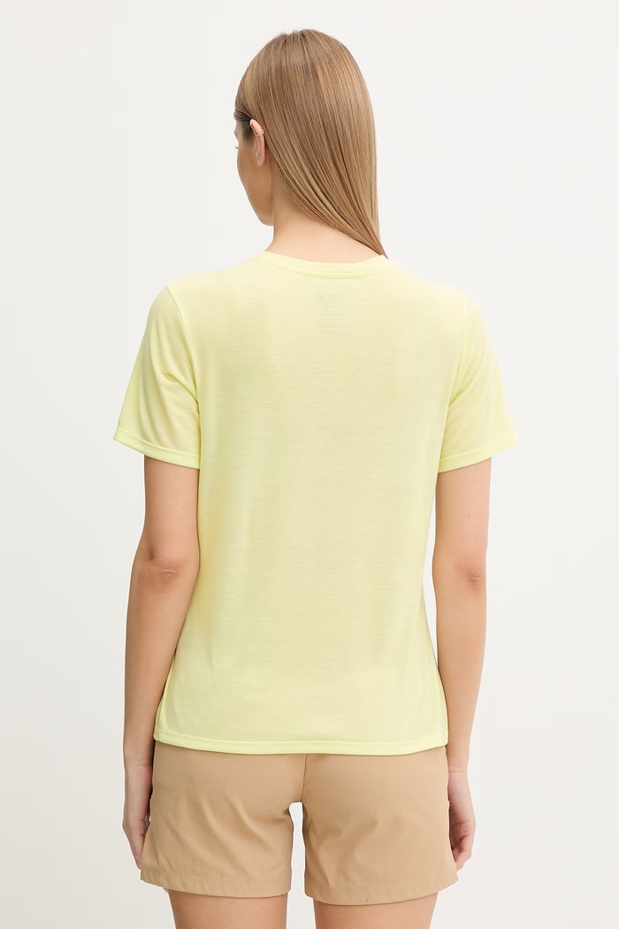 Odzież Jack Wolfskin T-shirt sportowy damski Vonnan A63951 żółty