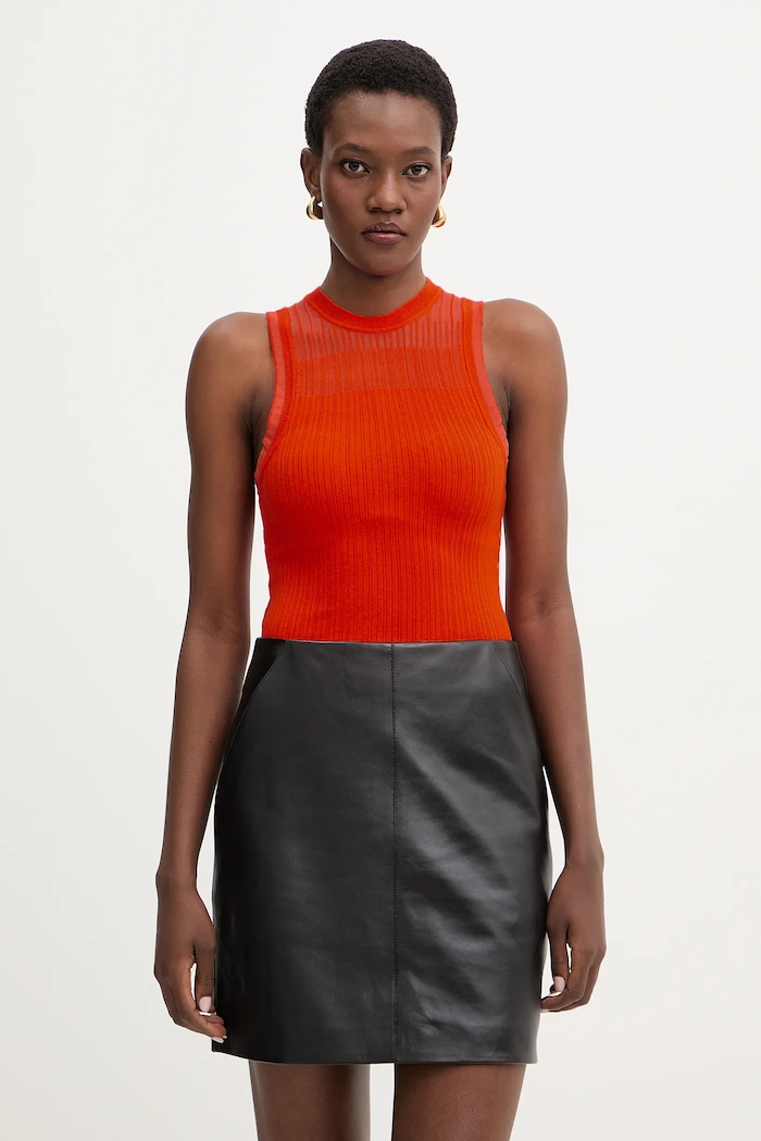 Top Patrizia Pepe slim oranžová 8K0360.K310