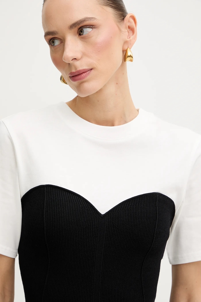 Patrizia Pepe t-shirt fehér 8K0385.K081