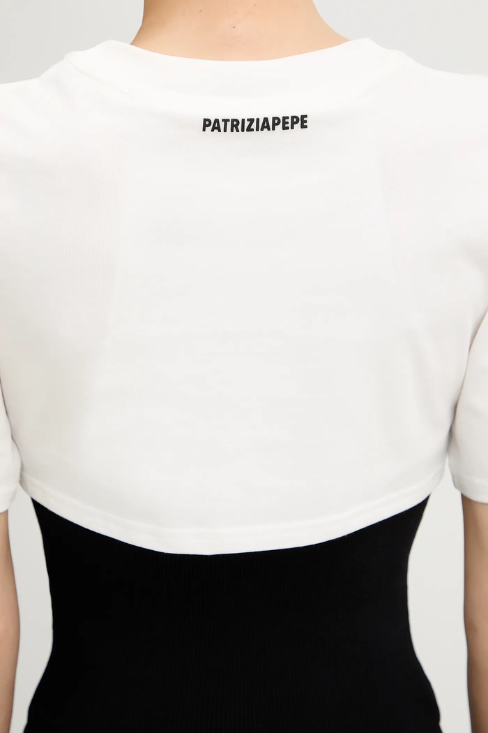 Patrizia Pepe t-shirt 8K0385.K081 fehér