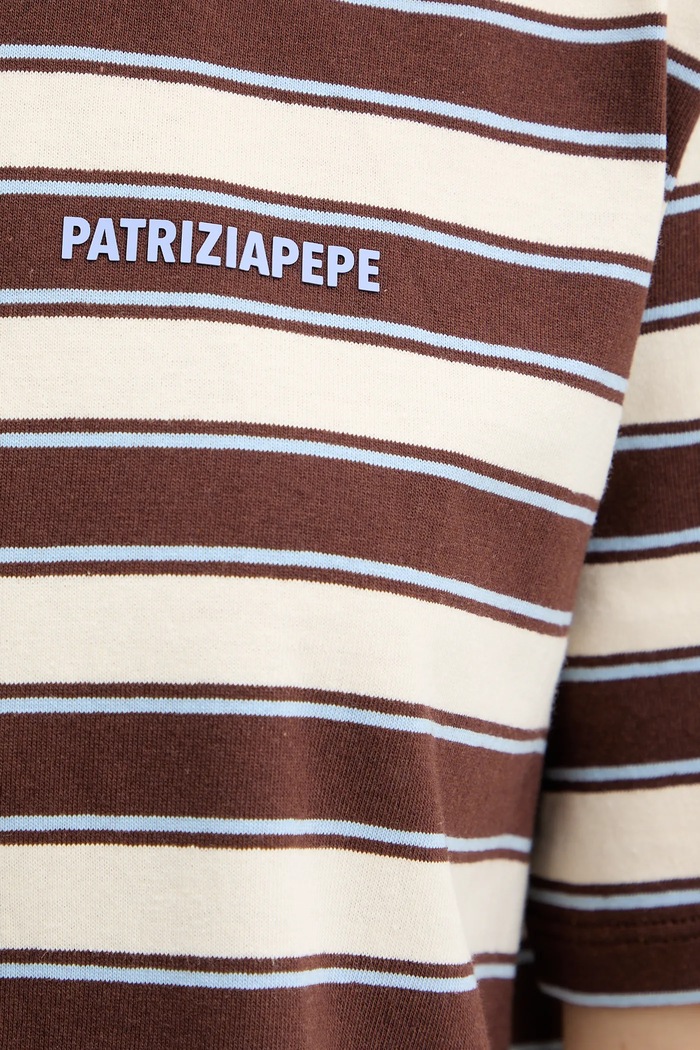 Patrizia Pepe pamut póló 8M1824.J194 barna