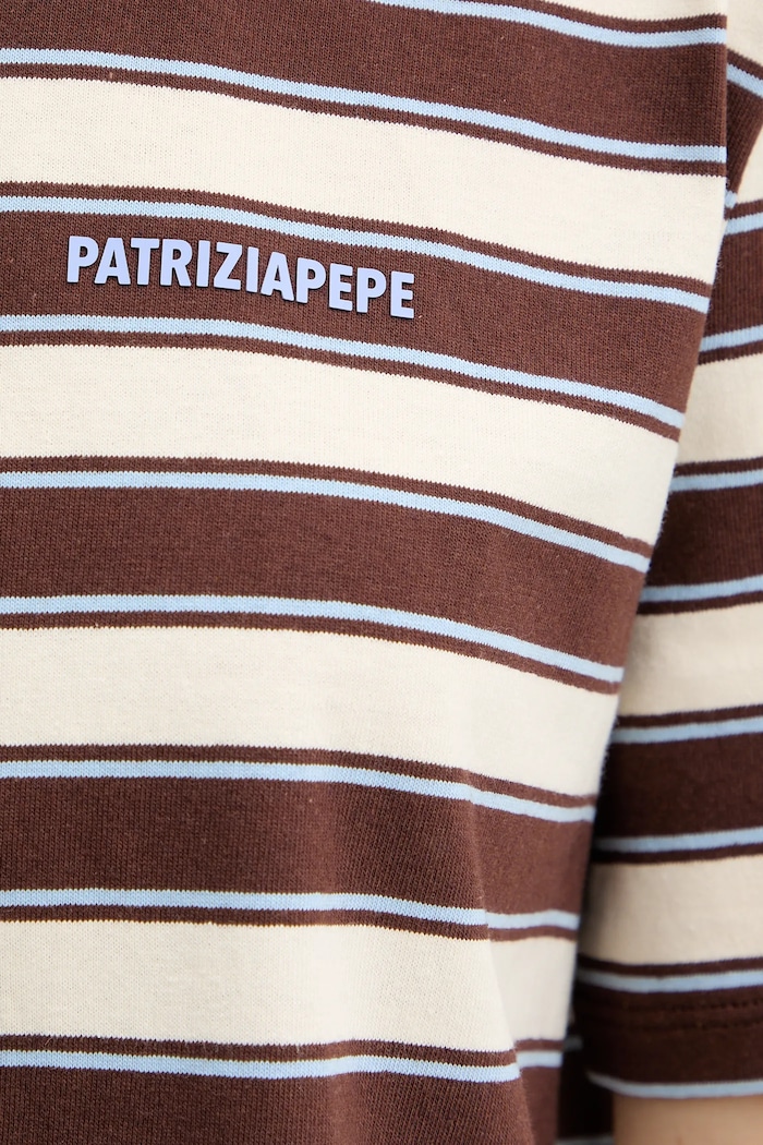 Patrizia Pepe pamut póló 8M1824.J194 barna