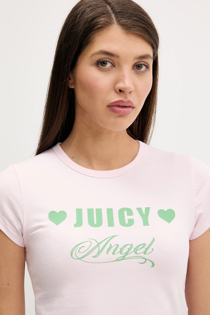 Μπλουζάκι Juicy Couture Angel ροζ JCNCT126461