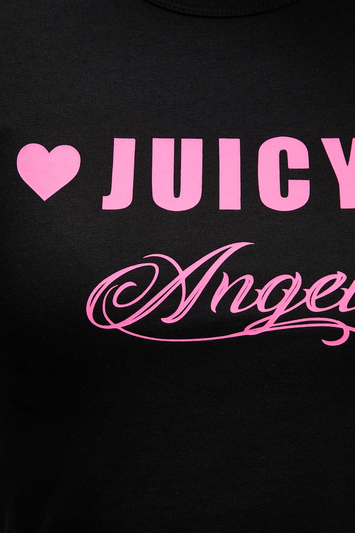 Μπλουζάκι Juicy Couture Angel JCNCT126461 μαύρο