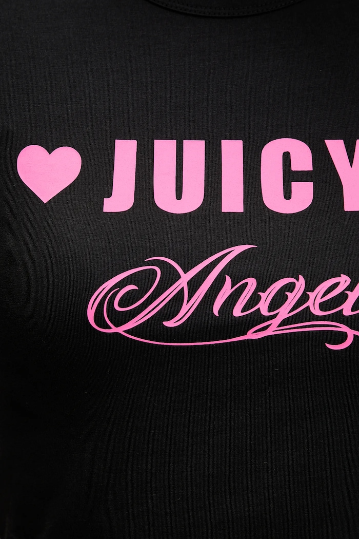 Μπλουζάκι Juicy Couture Angel JCNCT126461 μαύρο