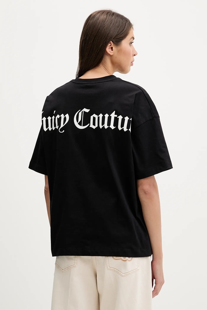 Îmbrăcăminte Juicy Couture tricou din bumbac JCTES09 negru