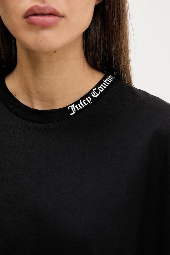 Juicy Couture tricou din bumbac JCTES09 negru