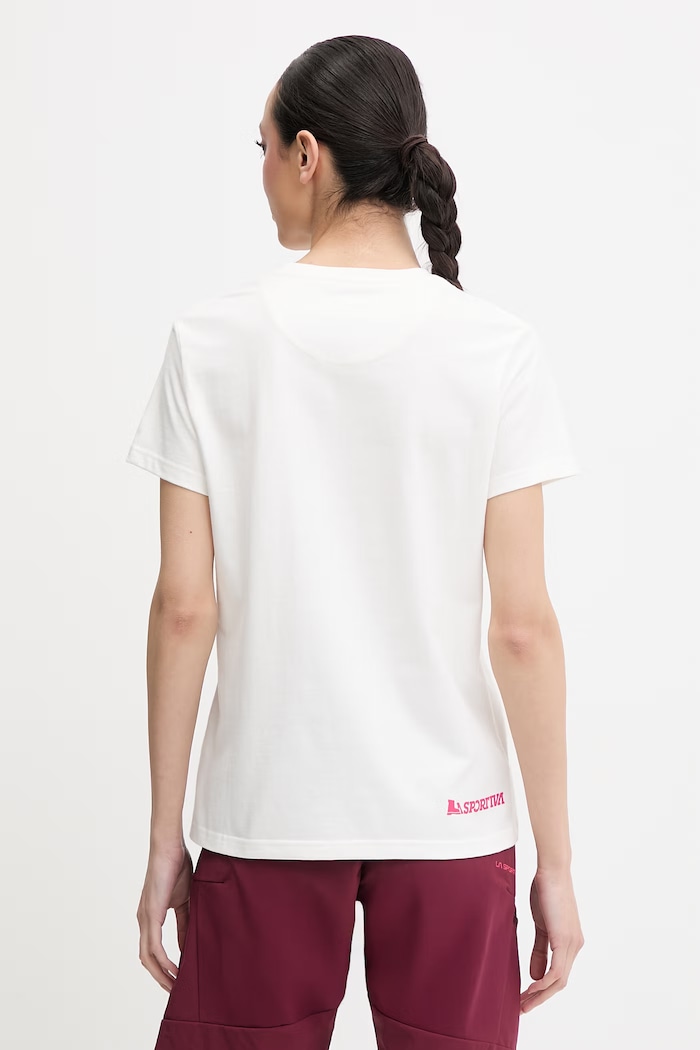 Odzież La Sportiva T-shirt damski bawełniany Circle Logo ZACT245 beżowy