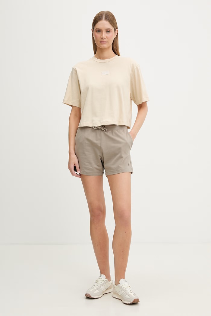 EA7 Emporio Armani tričko dámske bavlnené AF19935.7W001008 béžová SS26
