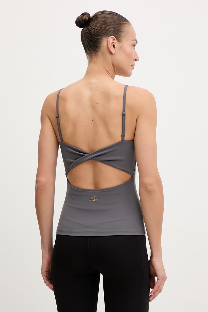 Îmbrăcăminte EA7 Emporio Armani top de antrenament pentru femei AF21585.7W000922 gri