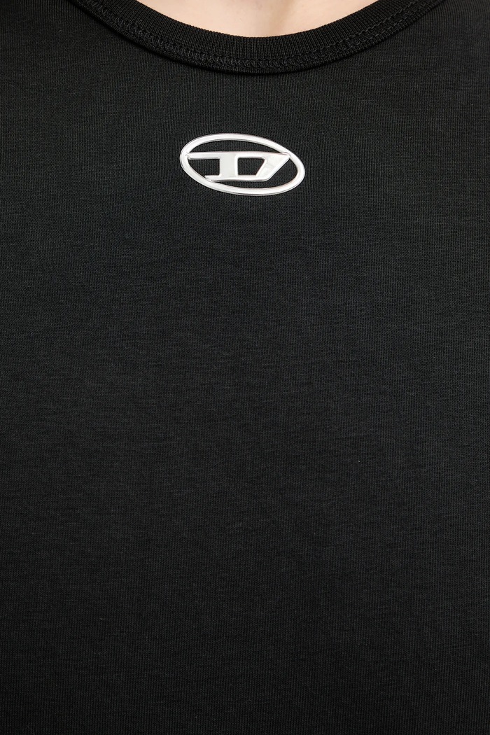 Diesel t-shirt T-UNCUTIESLONG-OD A19917.0AHQH fekete