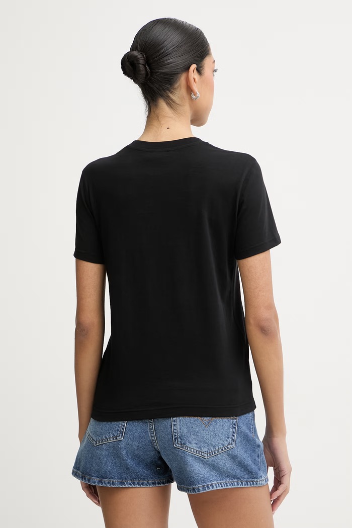 Îmbrăcăminte Diesel tricou pentru femei, din bumbac T-REG-S1 A22488.0JMBD negru