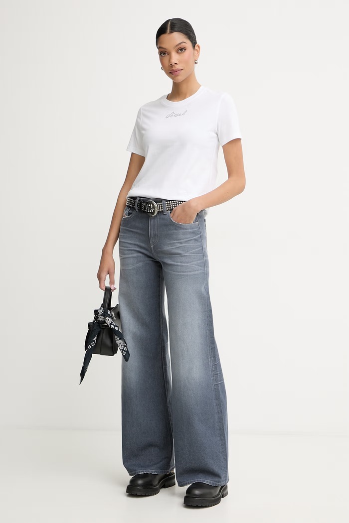 Diesel tricou basic pentru femei, din bumbac T-REG-S2 A22503.0JMBD alb SS26