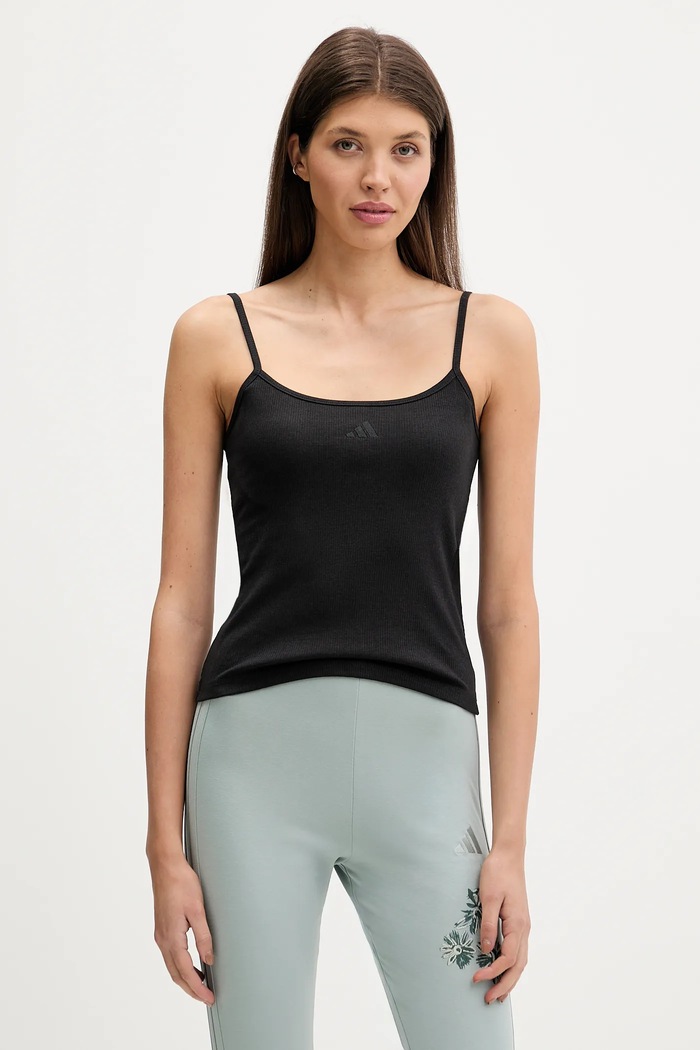 Top adidas με ελαστάν μαύρο JZ4761