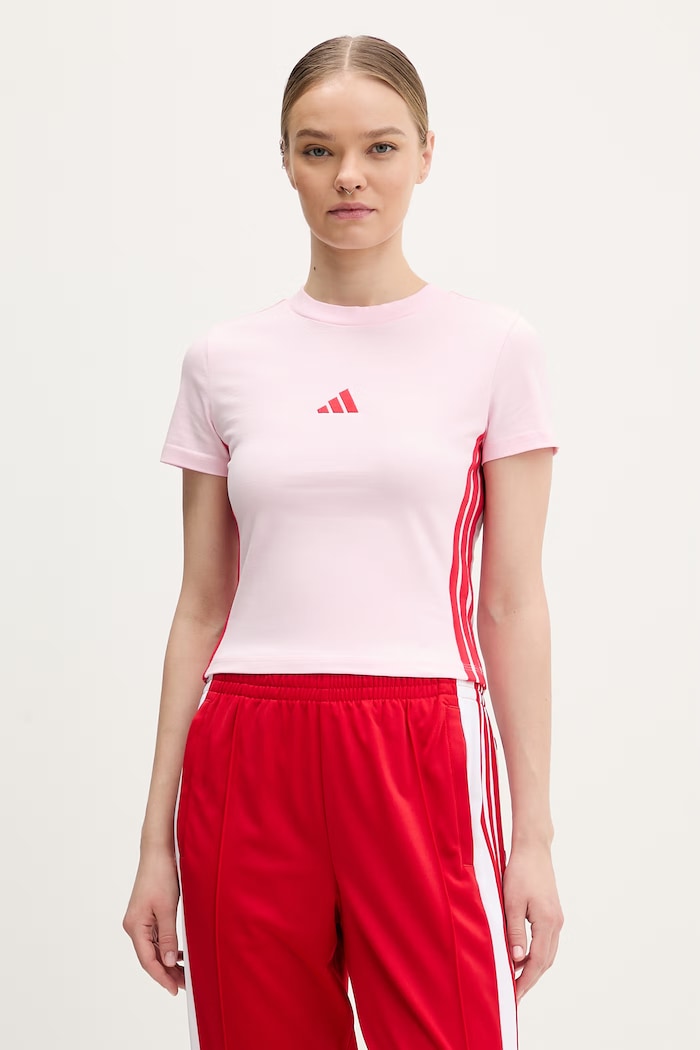 Tričko adidas nášivka ružová KA4965