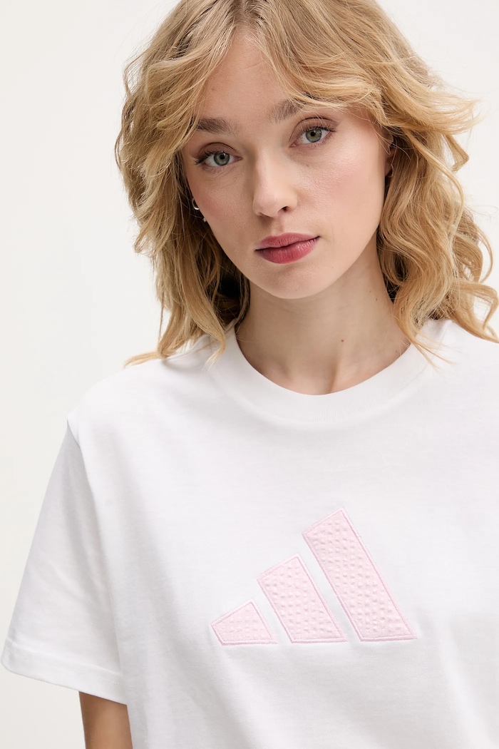 Bavlnené tričko adidas biela KB2420
