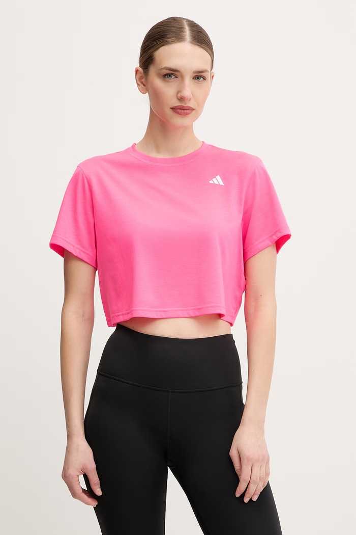 Tréningové tričko adidas Performance jednofarebný ružová KB7910