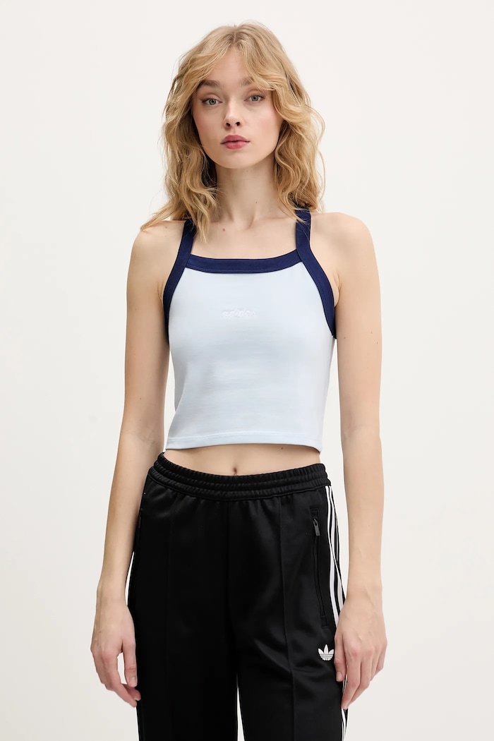 Top adidas slim modrá KC3937