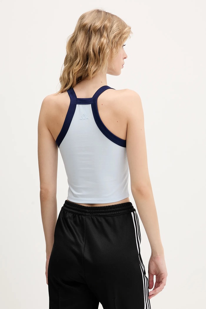 Oblečenie Top adidas KC3937 modrá