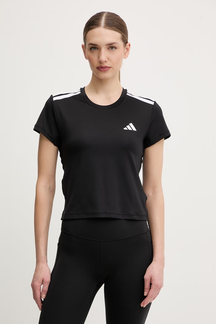 Tréningové tričko adidas Performance Hyperglam slim čierna KC7639