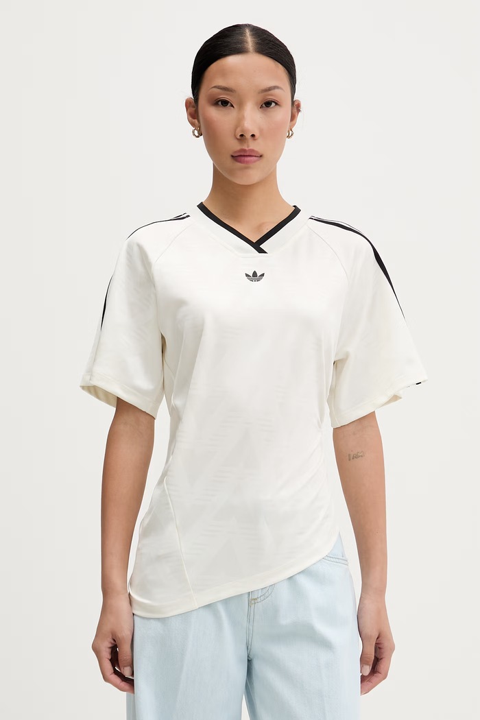 adidas Originals T-shirt damski beżowy KC9122