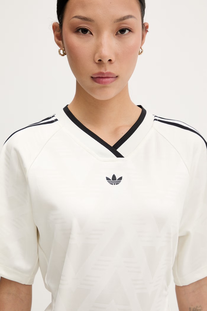 adidas Originals T-shirt damski beżowy KC9122
