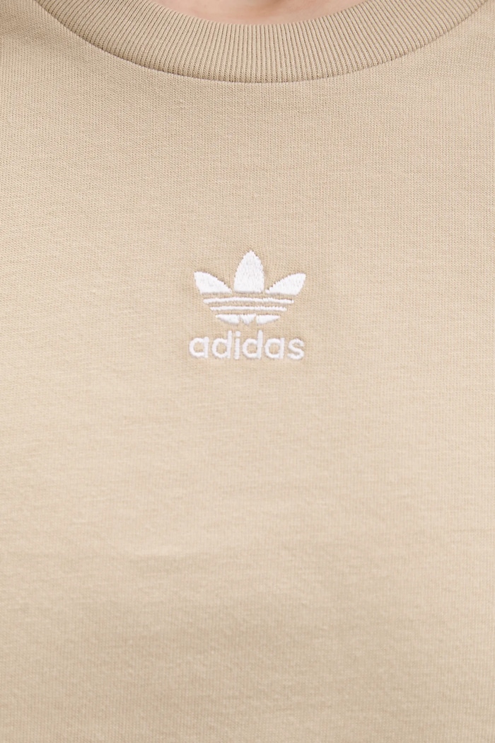 Бавовняна футболка adidas Originals KD1352 бежевий