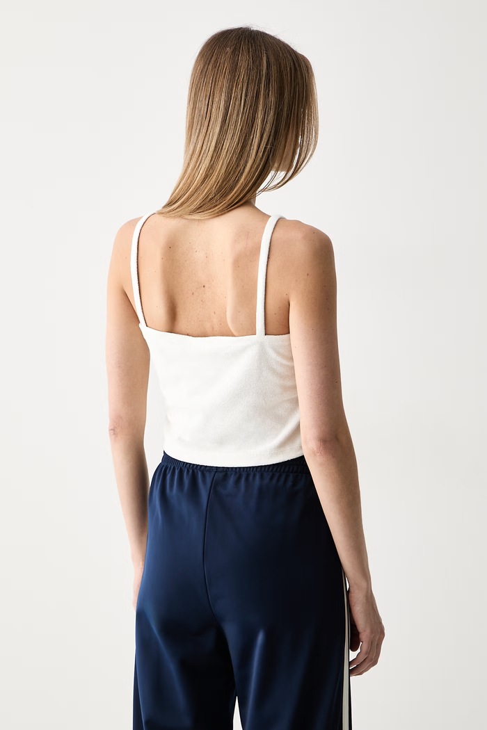 Odzież adidas Originals top damski z bawełną KD1405 beżowy