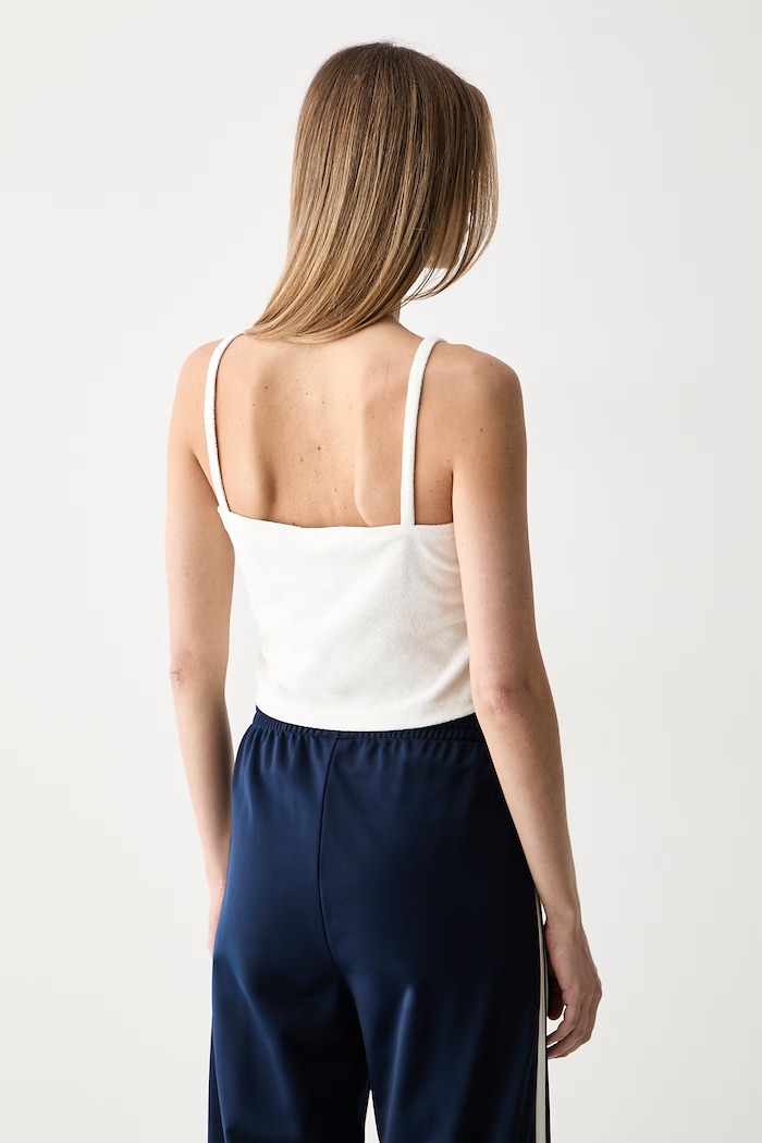 Odzież adidas Originals top damski z bawełną KD1405 beżowy