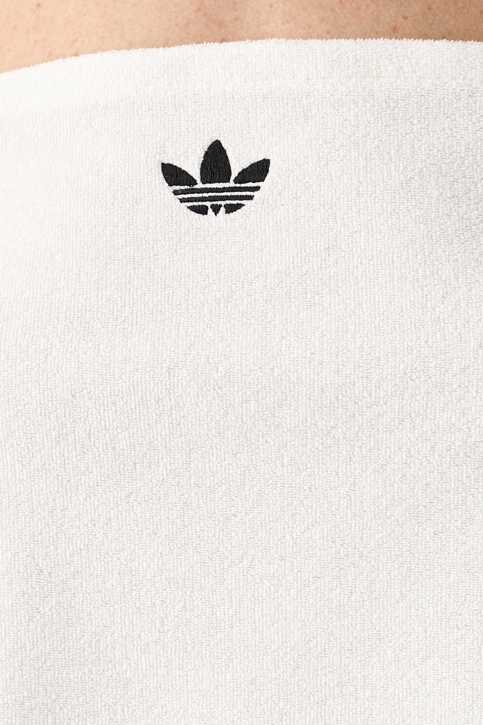 adidas Originals top damski z bawełną KD1405 beżowy