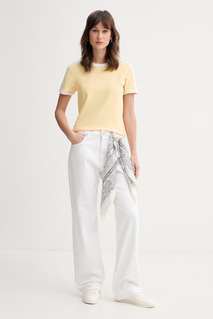 adidas Originals tricou de pentru femei KD3682 galben SS26