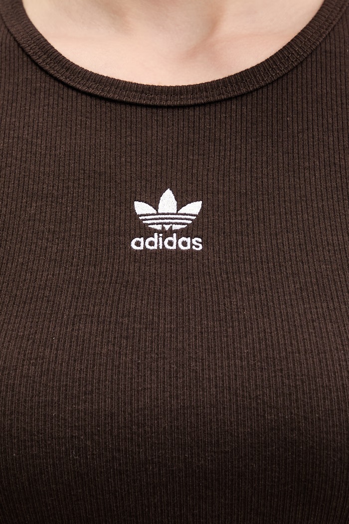 Top adidas Originals KD3821 hnedá