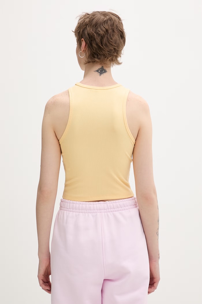 Oblečenie adidas Originals crop top dámsky KD3828 žltá