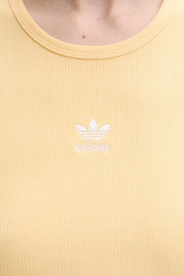 adidas Originals crop top dámsky KD3828 žltá