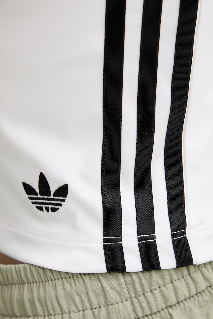 adidas Originals crop top pentru femei KD6235 bej