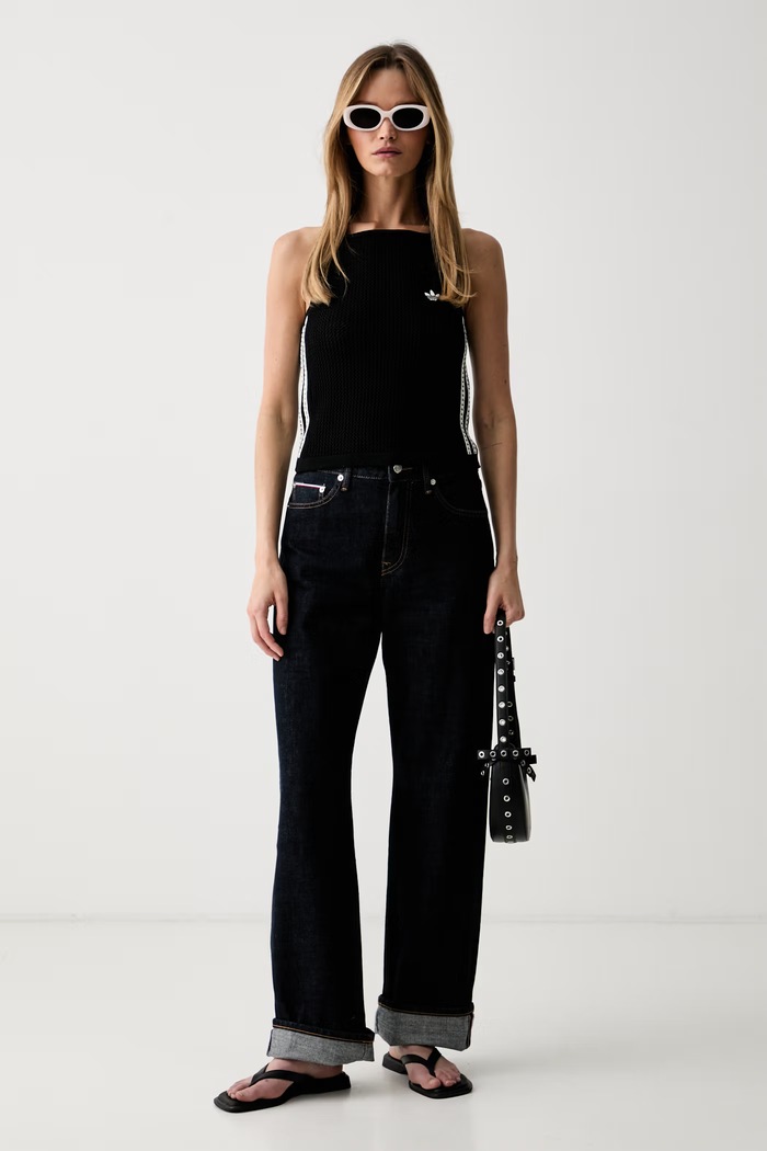 adidas Originals top traforato da donna KE0199 nero SS26