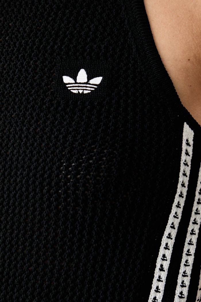 adidas Originals top traforato da donna KE0199 nero