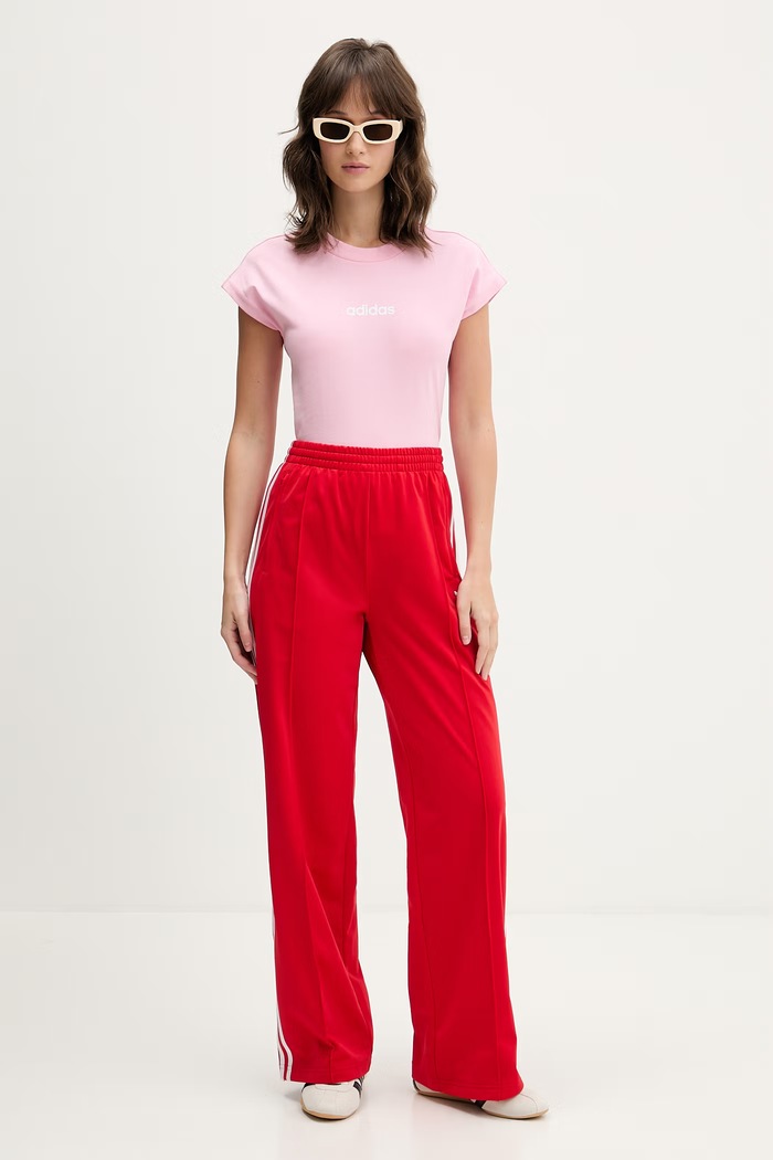 Bavlnené tričko adidas KT0548 ružová SS26