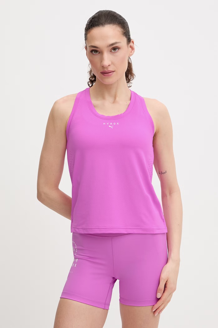 Tréningový top Puma Dryelite HYROX nášivka fialová 528562