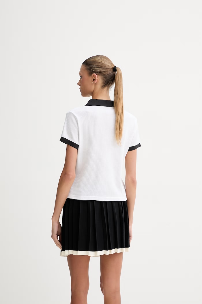 Oblečenie Puma polo tričko dámske bavlnené Wardrobe Essential Polo 635395 biela