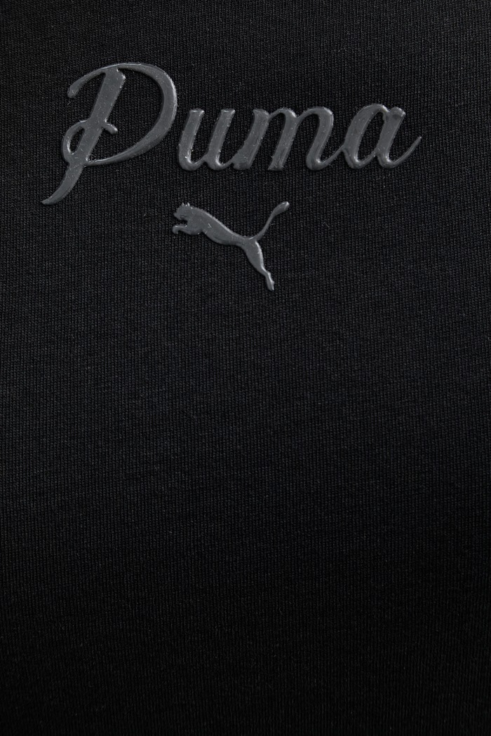 Puma kratka majica ženska bombažna Essential Script 691760 črna