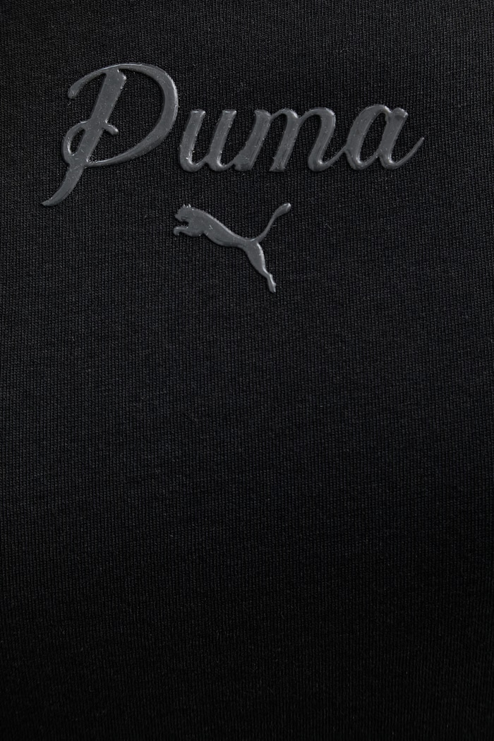 Puma kratka majica ženska bombažna Essential Script 691760 črna