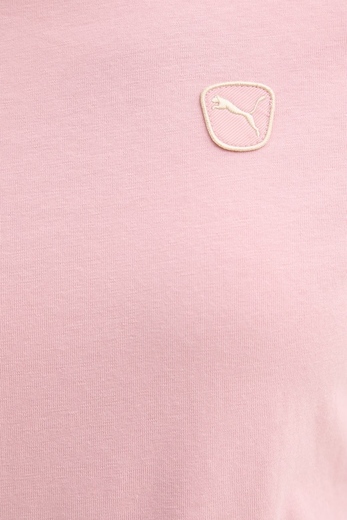 Puma t-shirt da donna in cotone Essential Elevated 691855 rosa