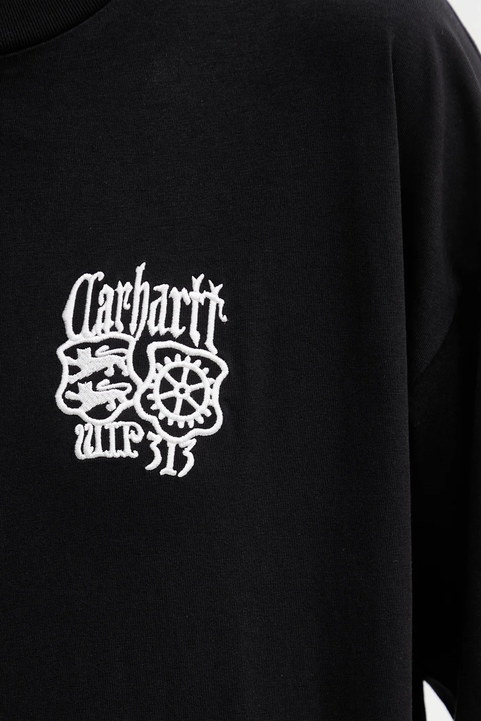 Carhartt WIP cotton t-shirt W SS Signet T-Shirt black I036035.K02XX