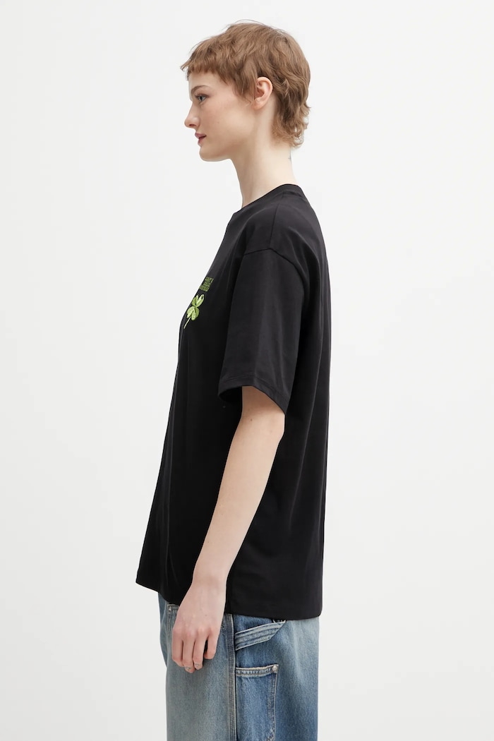 Carhartt WIP cotton t-shirt W SS Clover T-Shirt I036036.89XX black SS26