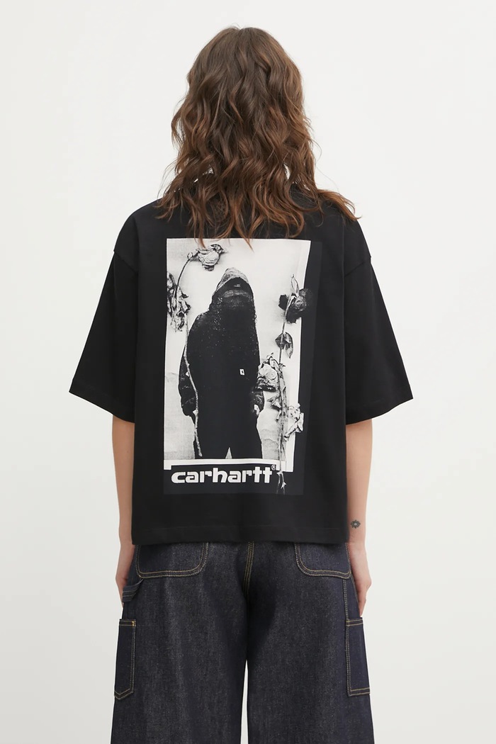 Clothing Carhartt WIP cotton t-shirt W SS Archive Script T-Shirt I036042.89XX black