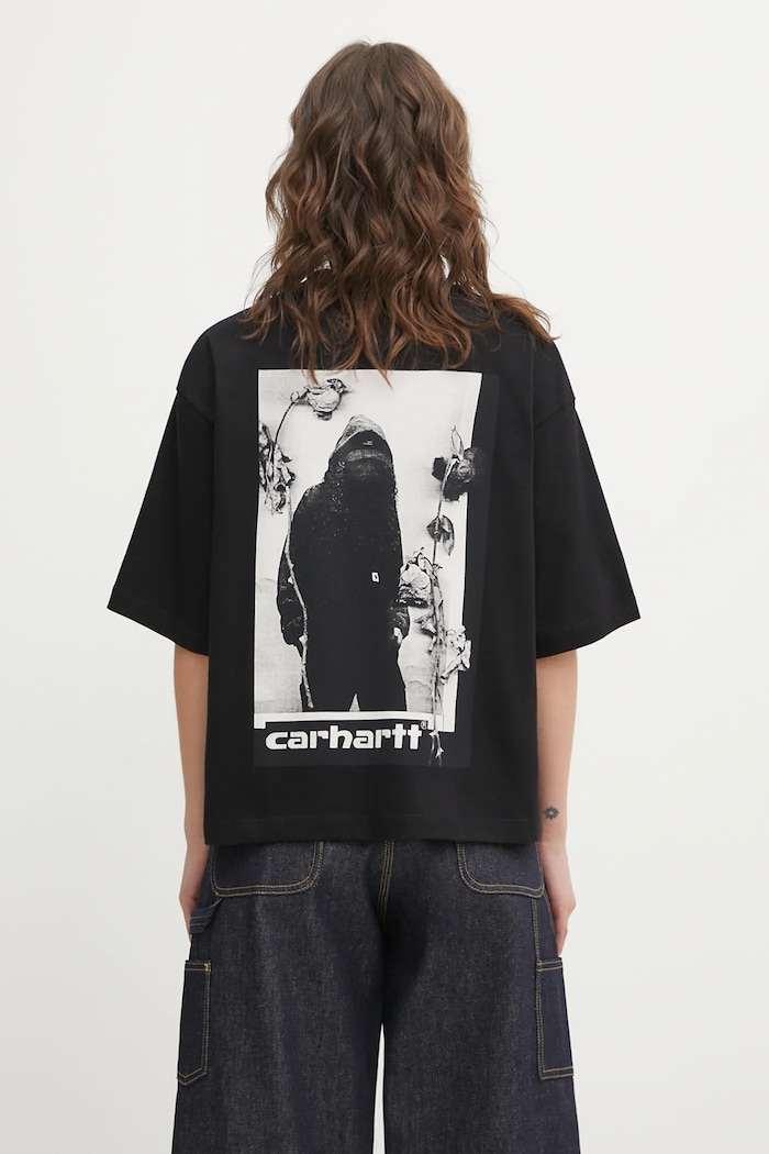 Clothing Carhartt WIP cotton t-shirt W SS Archive Script T-Shirt I036042.89XX black