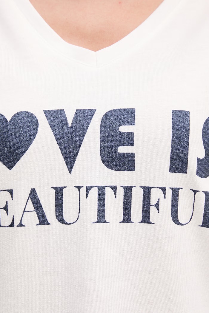 Morgan tricou DBEAU alb