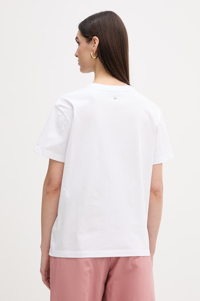 Îmbrăcăminte Mos Mosh tricou din bumbac Washa 177070 alb