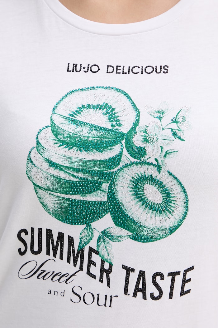 Liu Jo tricou pentru femei, din bumbac alb WA6476.JS923